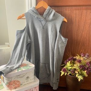 Cold shoulder hoodie